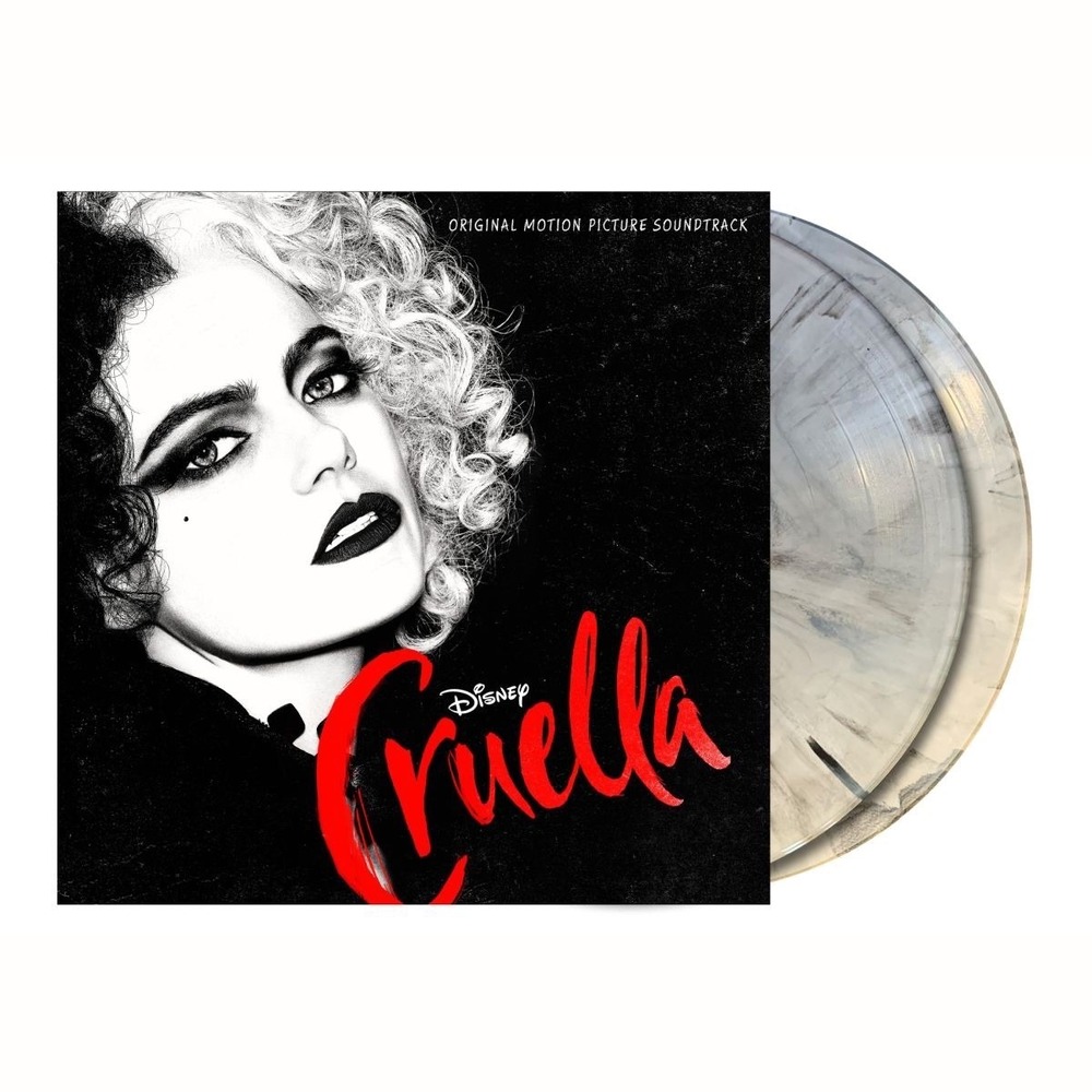 Disney Cruella OST Brand NEW Sealed 2LP Black & White Swirl Vinyl